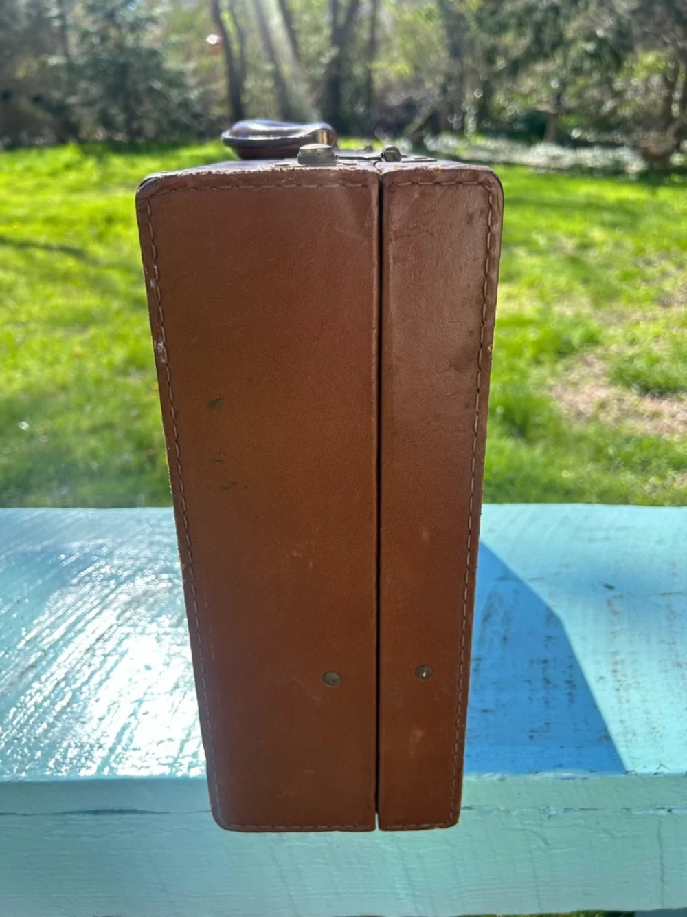 Vintage 1960's Lions Club International Leather Briefcase